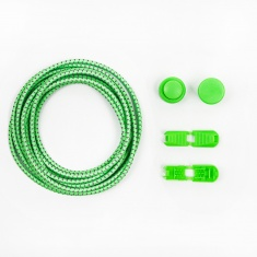 Reflexní elastické tkaničky - svítivě zelené Reflexní elastické tkaničky - svítivě zelené